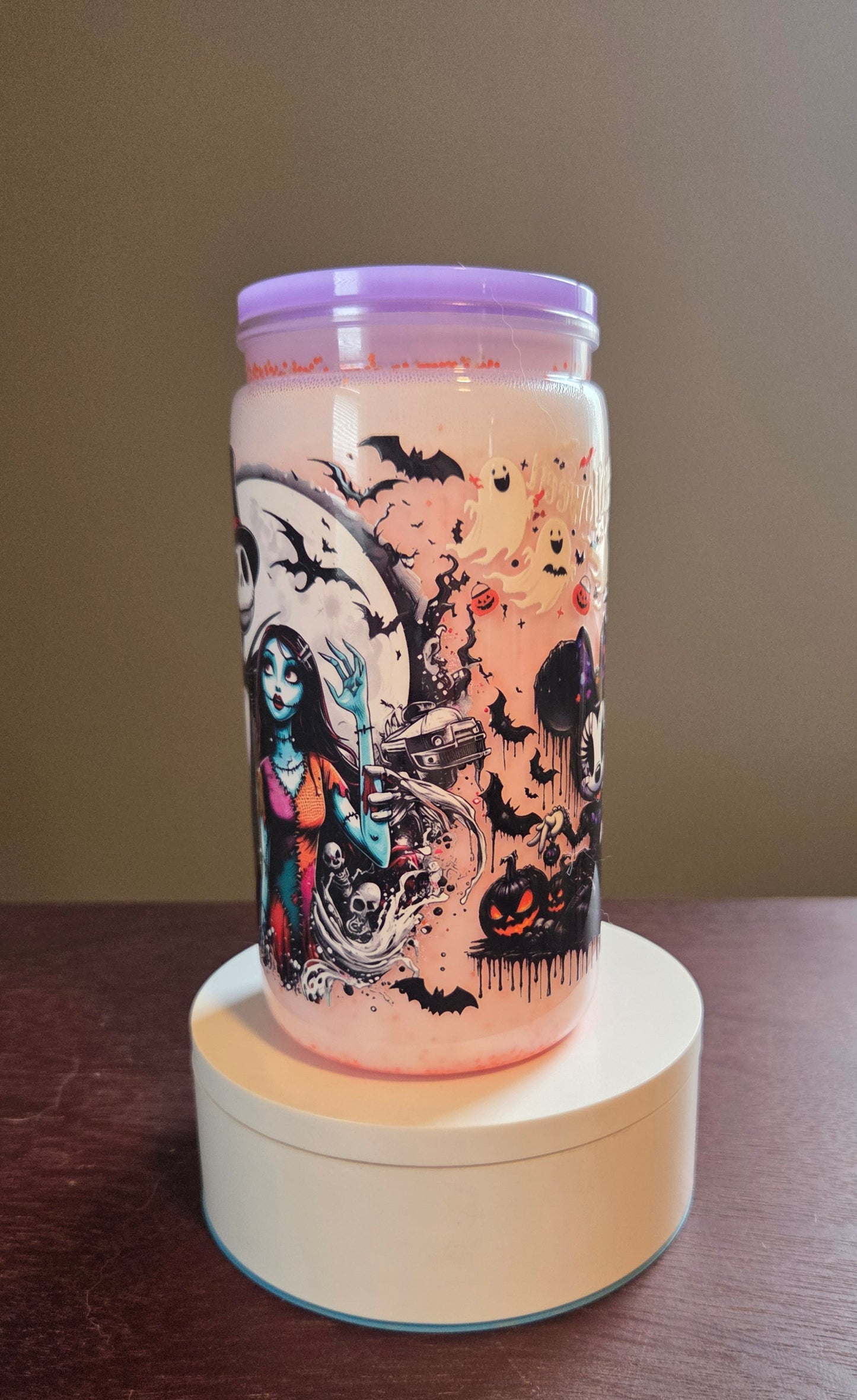 Glow-in-the-Dark Halloween Snowglobe Tumbler 🎃✨