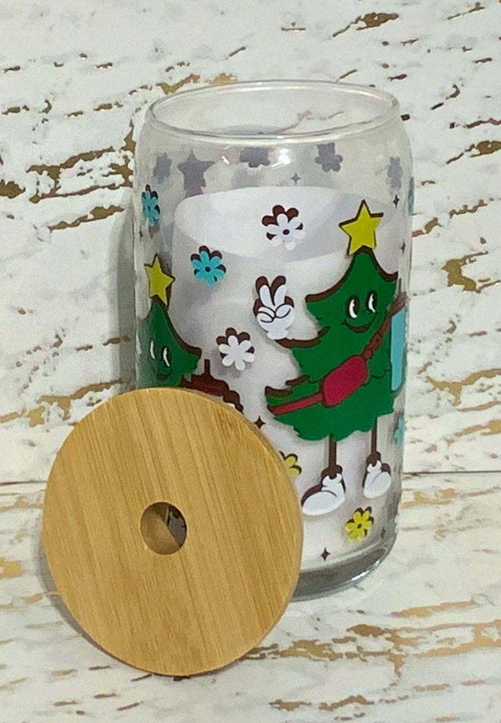 Boujee Christmas Tree Glass Tumbler