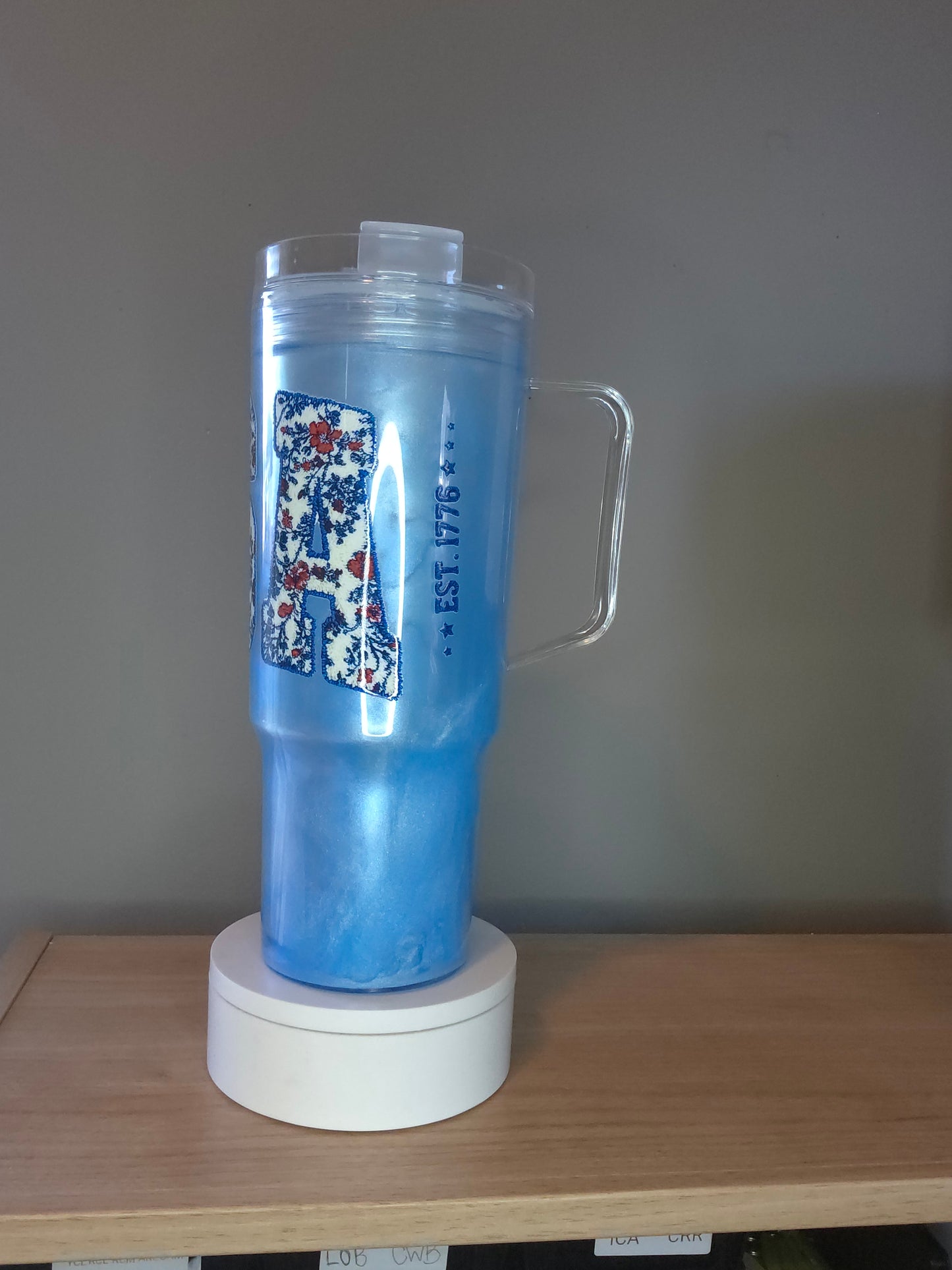 USA snowglobe tumbler