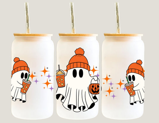 "Cute Ghosts Iced Coffee Tumbler"