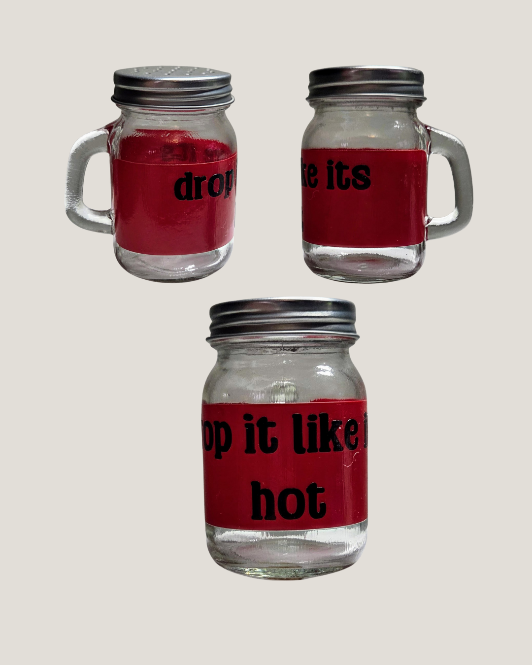 Pepper Shaker Set – “Shake it Like a Salt Shaker” & “Drop it Like It’s Hot”