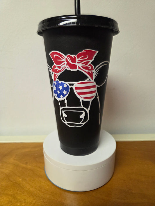 Patriotic Cow Cold Cup 🐮🇺🇸