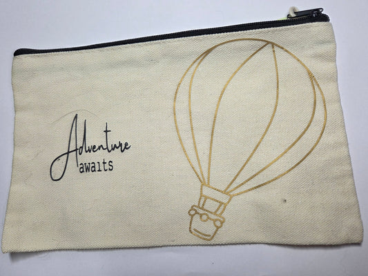 Adventure Awaits Makeup Bag – Hot Air Balloon Edition 🎈✨