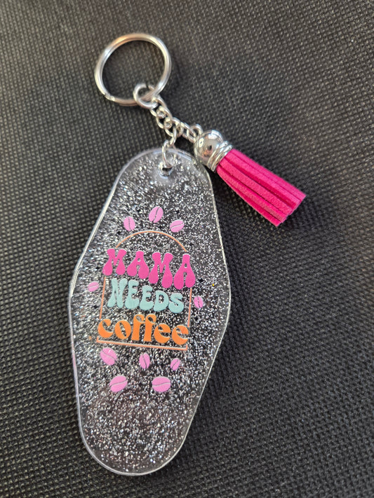Motel Keychain - Mama Needs Coffee