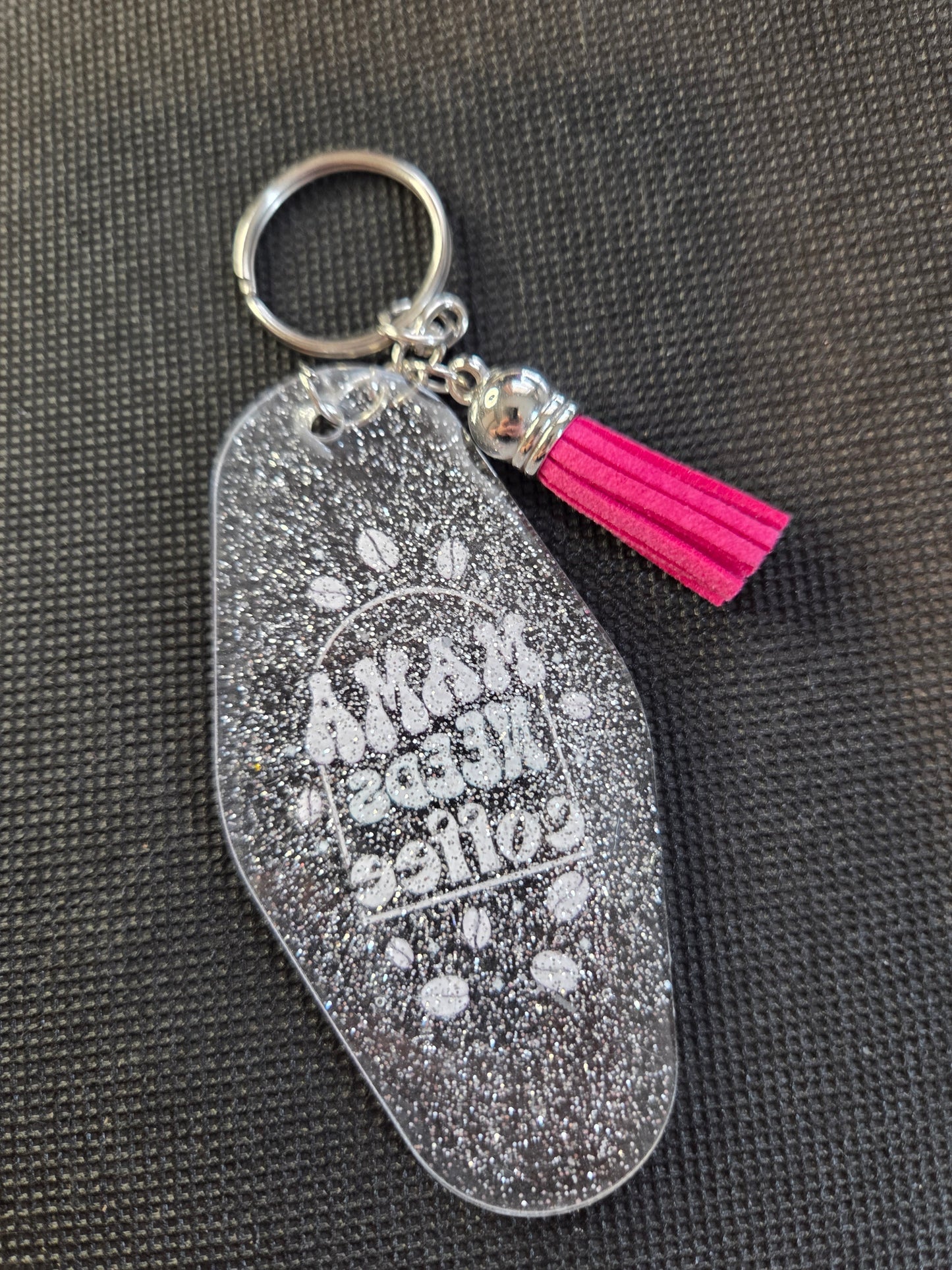 Motel Keychain - Mama Needs Coffee