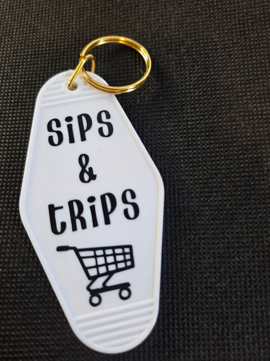 Motel Keychain - Sips & Trips
