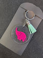 Keychain - Pink Elephant