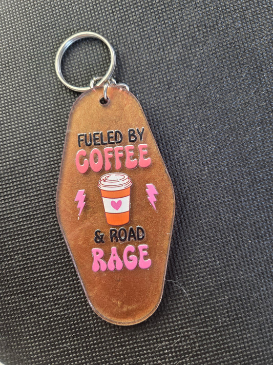 Motel Keychain - Coffee and Road Rage