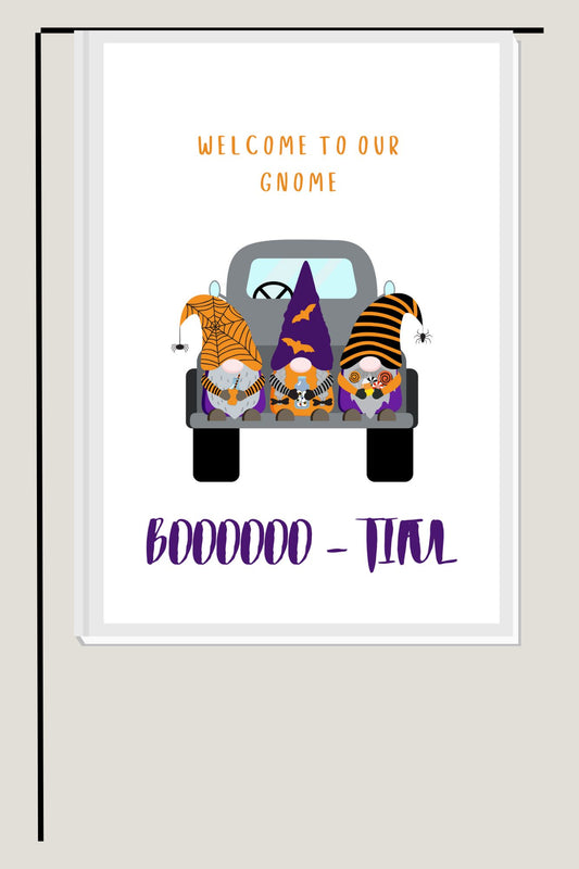 👻🧡 Welcome to Our Gnome Garden Flag 🧡👻