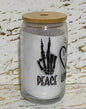 Peace Love Fall Glass Tumbler