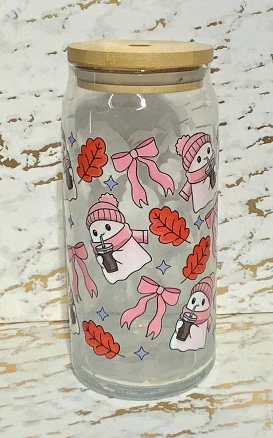 Cute Fall Ghost Tumbler