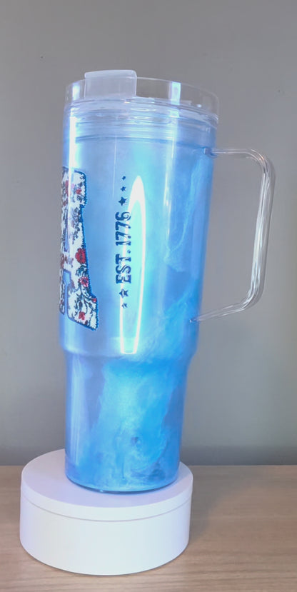 USA snowglobe tumbler