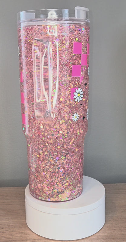 Mentally Buffering Snowglobe Tumbler