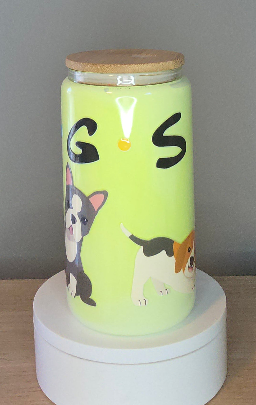 Dogs glass tumbler