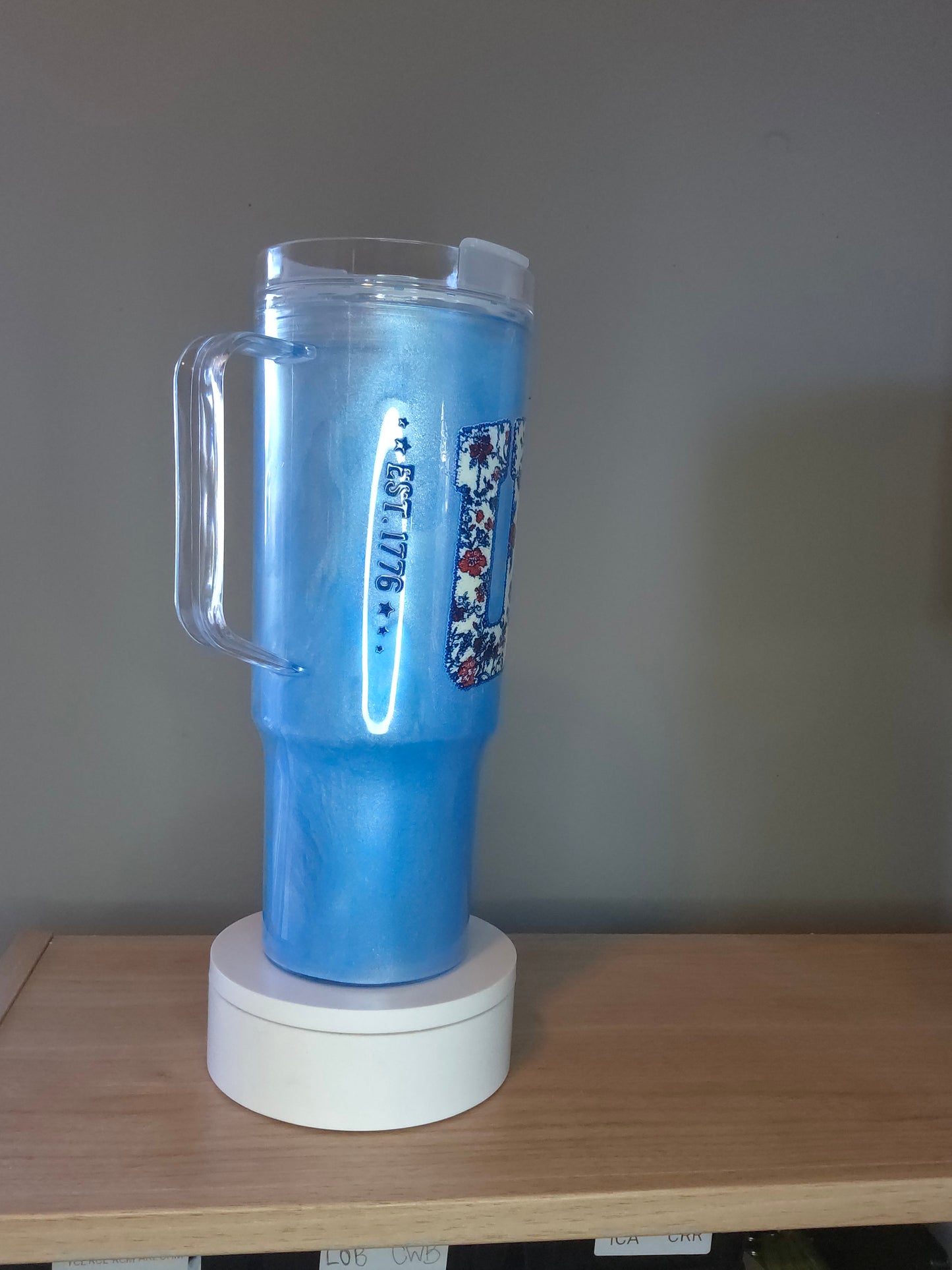 USA snowglobe tumbler